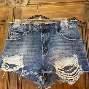 Denim shorts